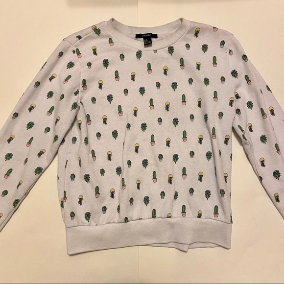 Forever 21 Tops - Forever 21 Cactus Print Pullover